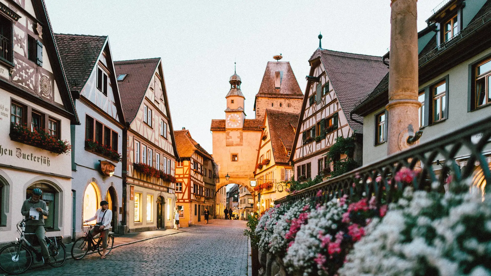 Historic half-timbered houses in Rothenburg ob der Tauber - Booking Germany travel experience